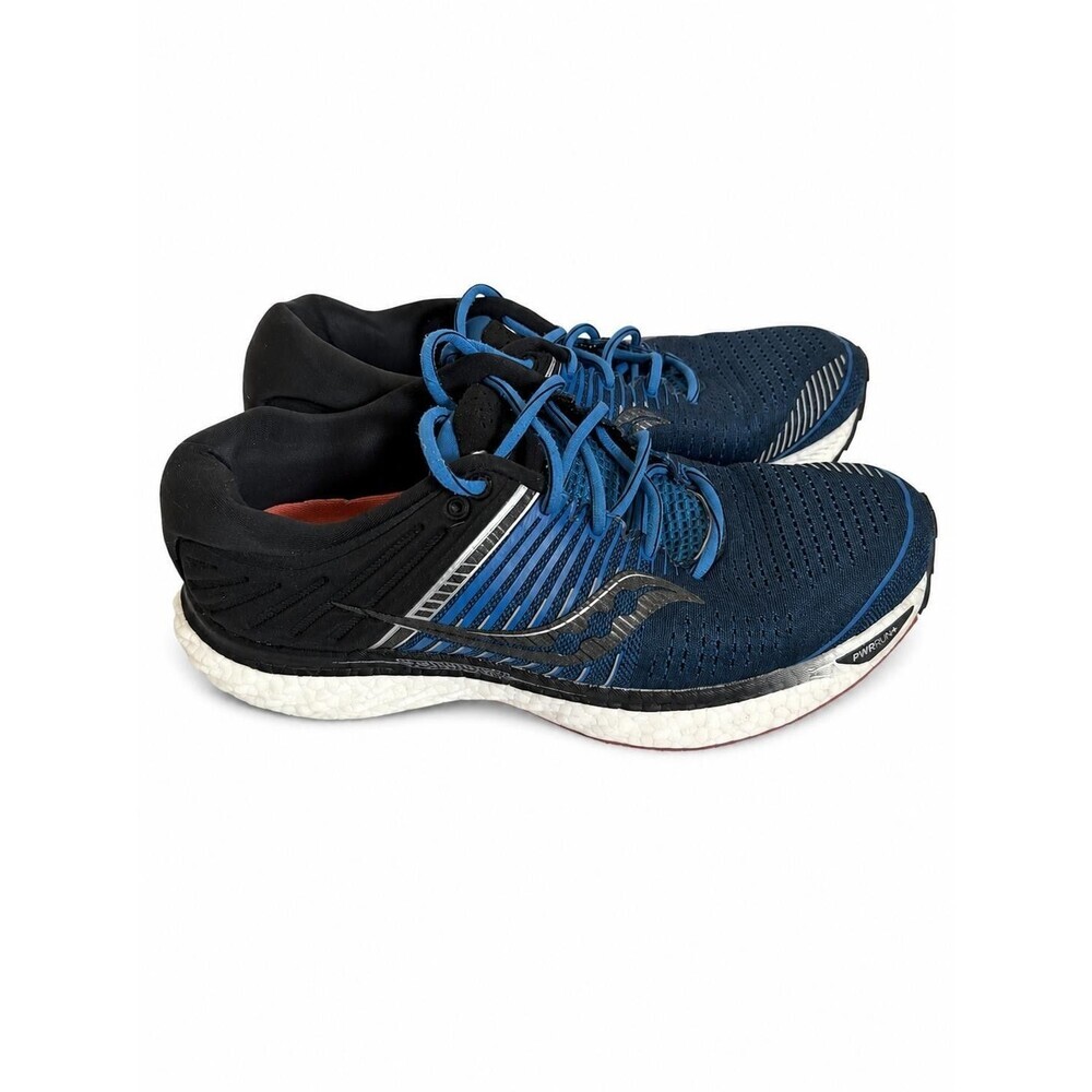 Saucony Triumph 17 Mens Running Shoes Blue Black Size 10.5 PWRRUN Cushion